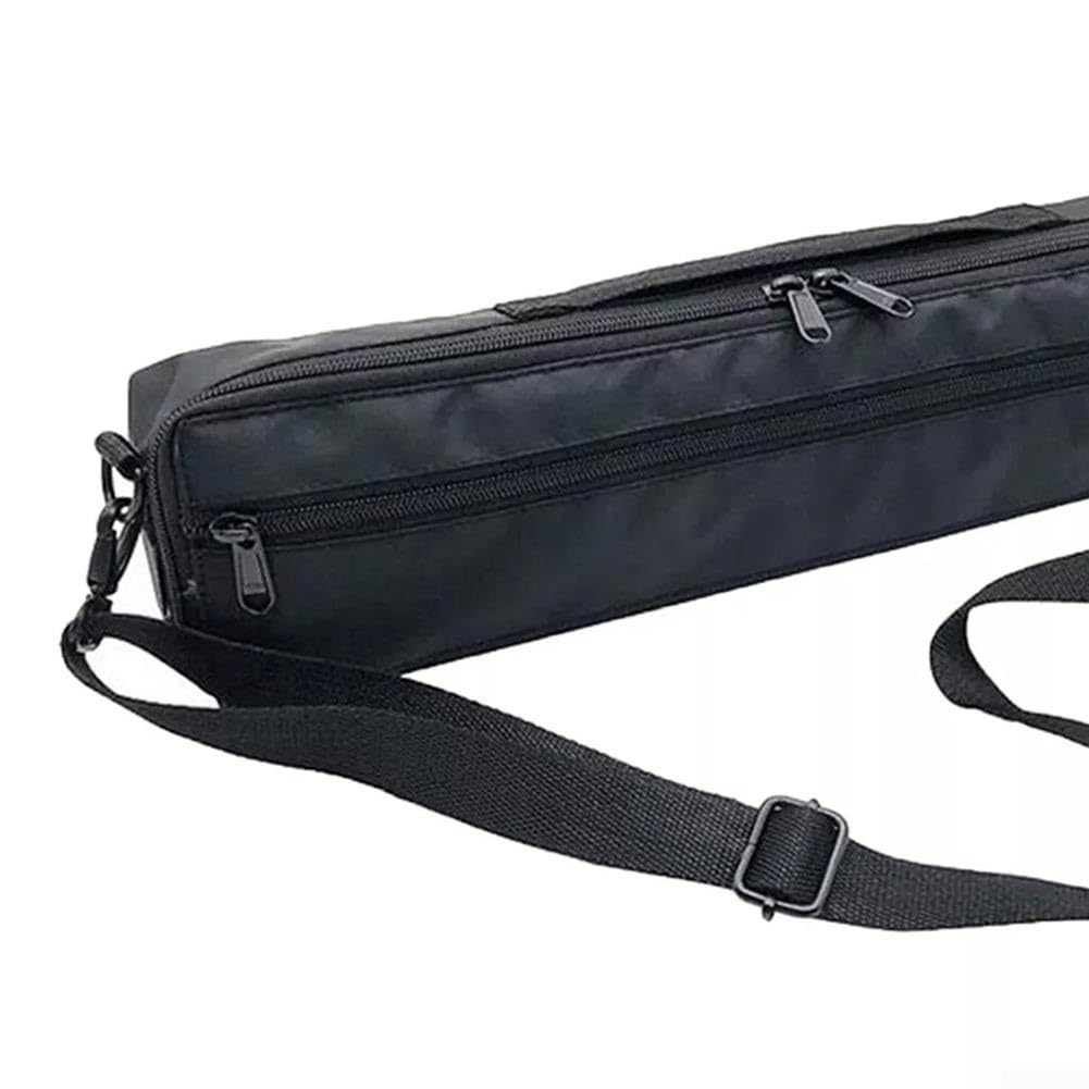 Borsa per flauto con protezione imbottita, fodera in morbida lana e tracolla regolabile per flauti a 16/17 fori (16 fori)