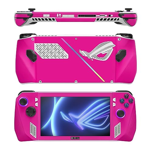 Image of MightySkins Skin Compatible with Asus ROG Ally - Solid Hot Pink | Protective, Durable, and Unique Vinyl Decal wrap Cover | Easy to Apply, Remove, and Change Styles