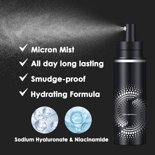 LingHaoLH 2PCS Makeup Setting Spray Set, Face, Weightless, Long Lasting, Waterproof, Fixing, Smudge-proof, Hydrating & Refreshing, All Skin Types
