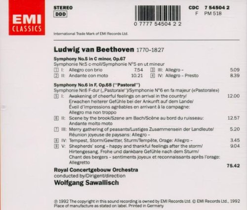 Beethoven - Symphonies 5 & 6 - Ssawallisch