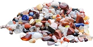 COYOUCO Colorful Crystal Decorative Rocks Polished Stones, Gravel Rocks for Plant Flower Pots Succulents Cactus Bamboo Plant Vase Filler Aquarium Fish Tank,2kg,S