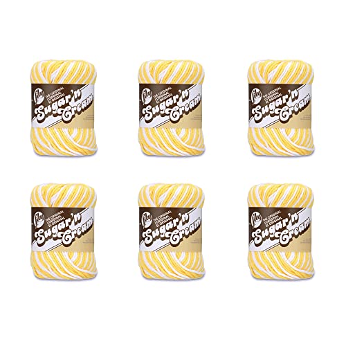 Lily Yarn, Cotton, Daisy, 6 Pack