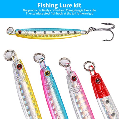 TUXIBIN 5 stks harde metalen Vissen Lokt Aas Vislepels Zinken Metalen Lepels Pailletten Aas Metalen Bas Harde Lepel Aas Jig Lokken Kunstmatige Haak Lokt Pak 12g* 5 stks TXB5-5 - Image 7