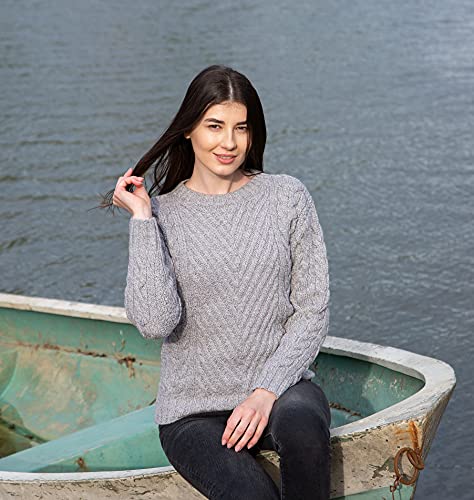 SAOL Sweater for Women Made of 100% Merino Wool Ireland Knit Pullover3
