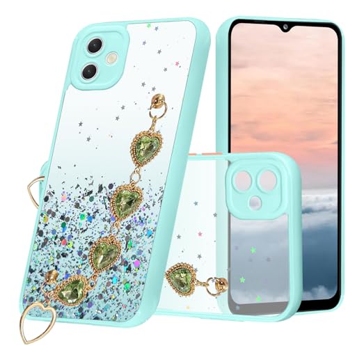 Coque Samsung Galaxy A05 de luxe transparente et robuste avec paillettes
