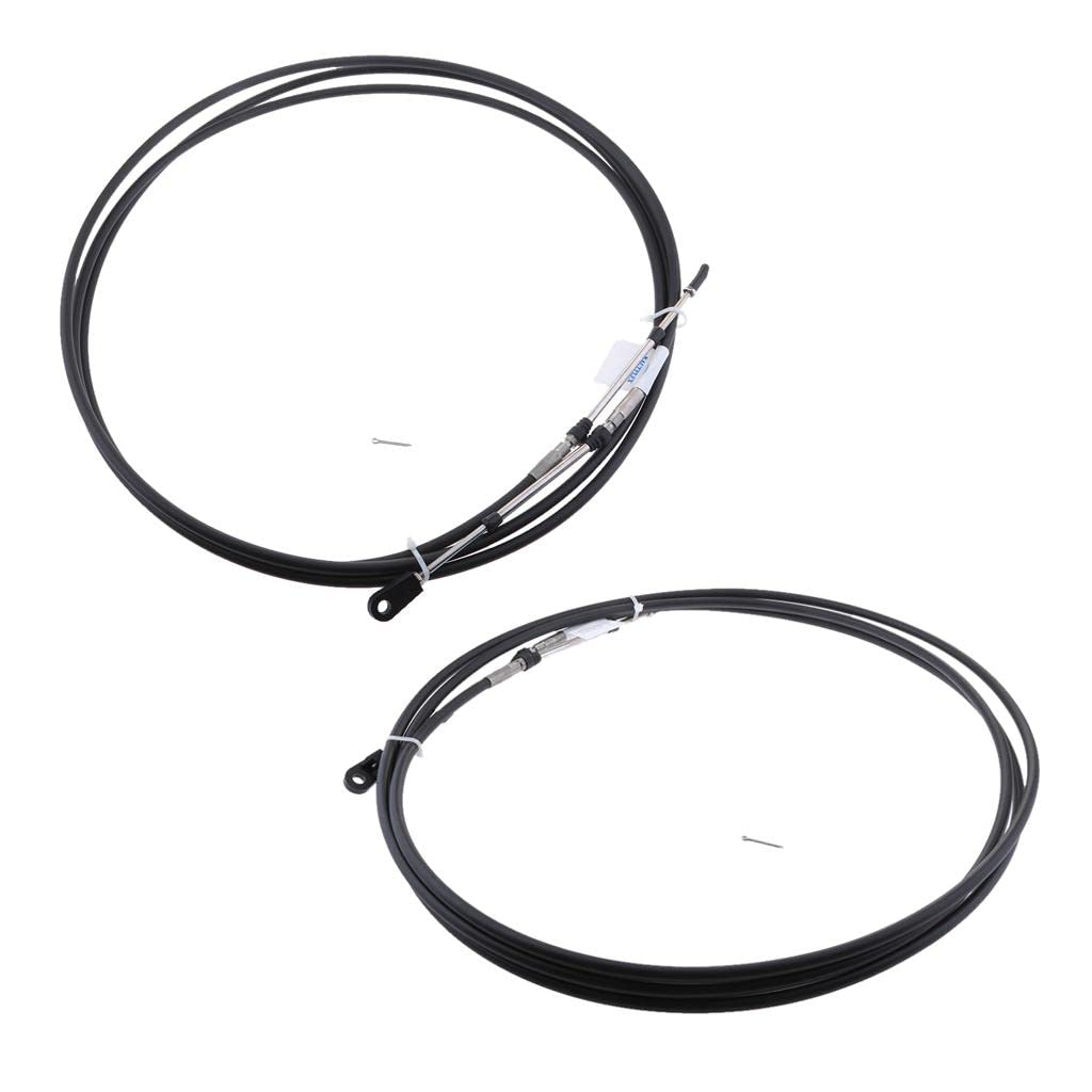 The Style Sutra 2pcs Universal Throttle Cable Black for Marine Boat Motor Control Lever 21FT|Motors | Parts & Accessories | Boat Parts |2 Pieces Universal Throttle Cable-image-7