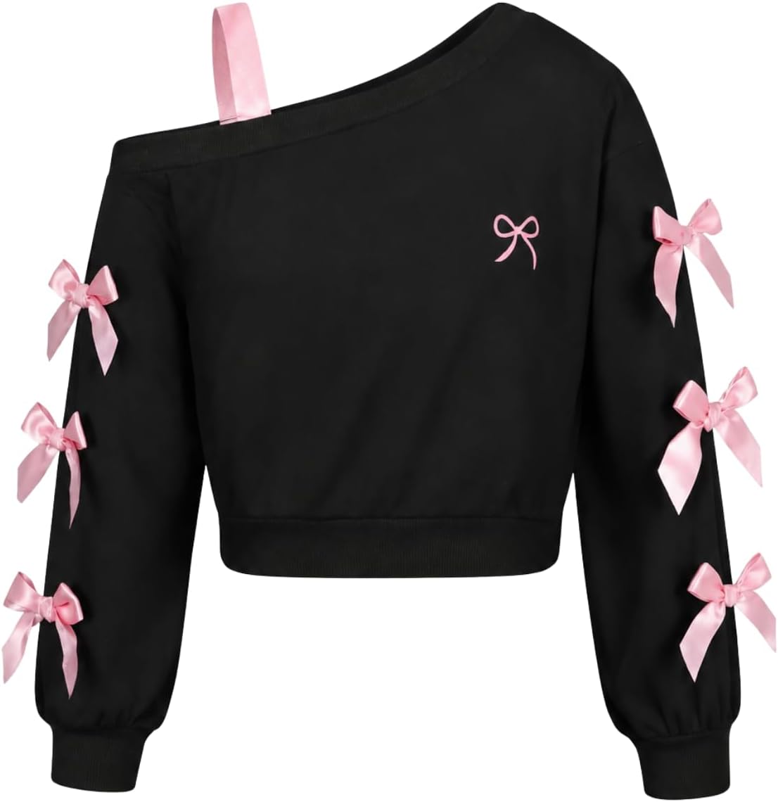 Azmxynol Girl Clothes Letter Graphic Bow
