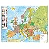 Grupo Erik Editores kaart van Europa – mini-poster, 40 x 50 cm