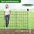 Metal Garden Fence 40 in x 23.3 ft, Outdoor Dog Fence with Stakes for Yard