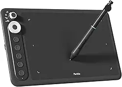 Tablet de desenho digital Intangbo Parblo X7 de 18,2 x 11,4 cm, com alternância de modo, 5 teclas personalizadas, com Stylus S01 sem bateria para arte digital, design, funciona com Window/Mac, Android