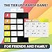 Top Pick by Uzzle Games - Engaging Tier List Game - Creative Fun for Game Nights and Parties - Dynamic Scoring System - Board Games for Adults & Kids - Entertaining Family Party Games - 3-8 Players