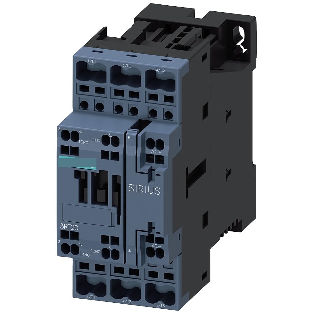 WPOIYHGBY Contactor AC-3 32 A/15 kW/400V 3 Pole 21-28V AC/DC 1NO+1NC Spring Tension Connector 3RT2027-2NB30