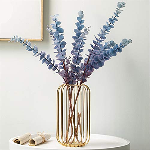 "N/A" Greenhouzz 3 Pcs Faux Eucalyptus Spray Artificial Eucalyptus Branches Stems For Wedding Party Flower Arrangement (Blue X3) #TOP19