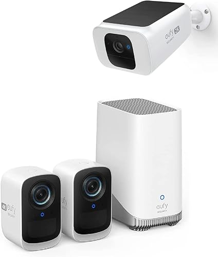 eufy Security eufyCam 3C - Kit de 2 cámaras + S230 SoloCam S40, cámara inalámbrica para exteriores, cámara de batería, cámara 4K, almacenamiento
