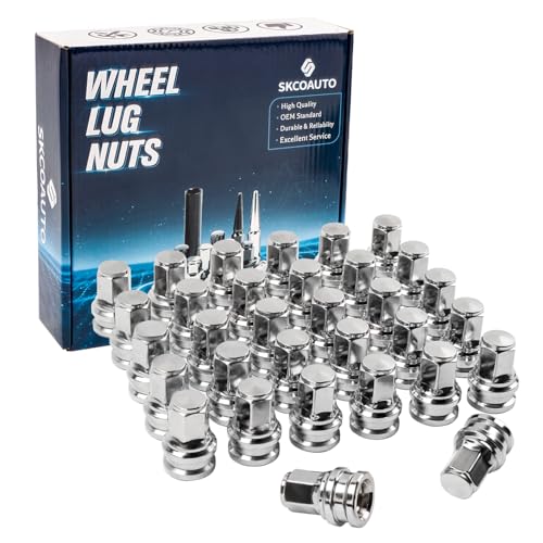 32PCS 14x1.5 Lug Nuts Fit for 2017-2024 F-250 F-350 Super Duty Hex 13/16 (21mm) Wheel Lug Nuts Replace HCPZ-1012-B HCPZ-1012-A