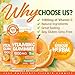 Vitamin C Gummies 1000mg for Adults & Kids – Chewable Multivitamin with Zinc for Immune System & Collagen Support for Skin – Orange Flavor – Gluten Free, Non-GMO, Vegetarian – 60 Gummies
