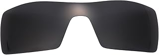 Polarized Replacement Lenses for Oakley Oil Rig Sunglasses Glass Frame (Black)