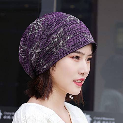 Bonnet en tricot femme doux avec chapeau épais à capuchon maternité
