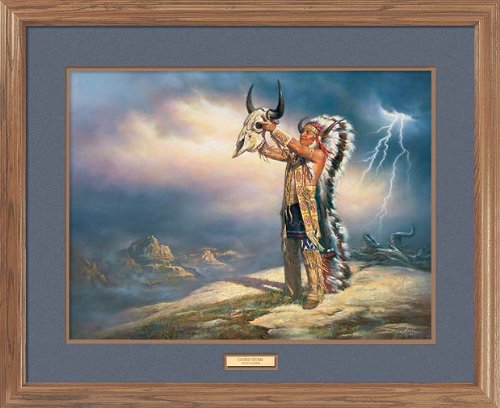 Wild Wings Sacred Storm GNA Premium Framed Print by Russ Docken