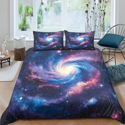 Housse de couette 3D espace en microfibre résistante et douce - 4