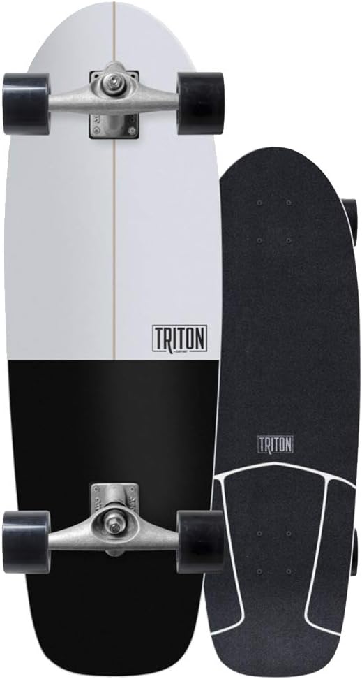 Triton Carver 30.5" Black Star Complete Surf Skate Board - CX