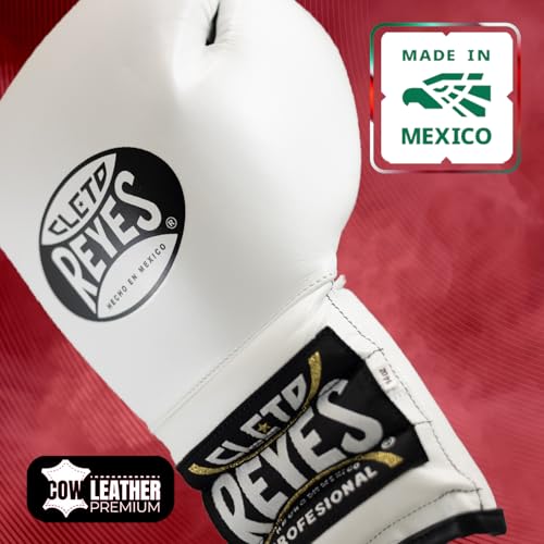 Image of CLETO REYES Traditional Professional-Grade Boxing Gloves with Laces for Training, Sparring and Heavy Punching Bags for Men and Women, MMA, Kickboxing, Muay Thai