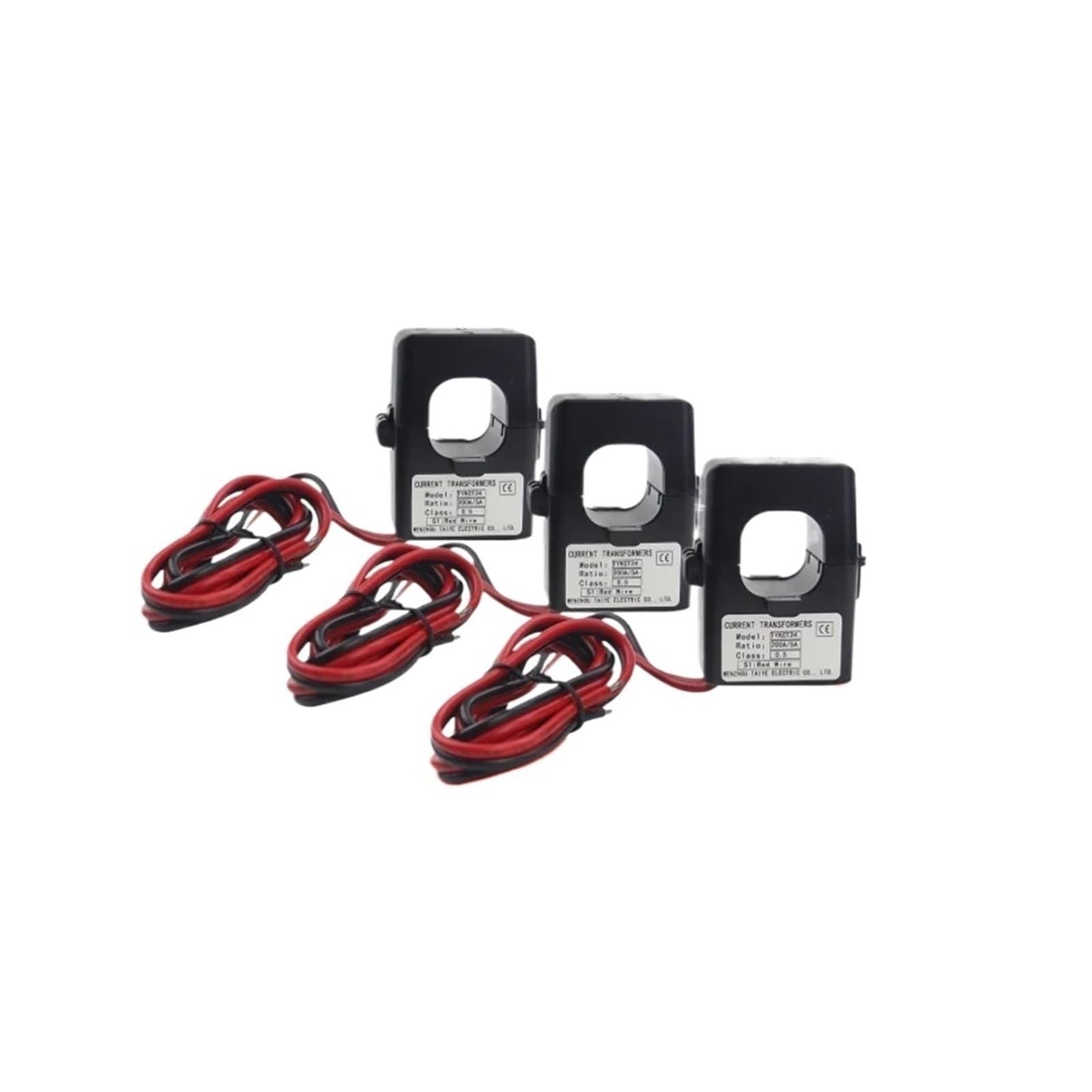 PXQCHAVLN 3PCS KCT24 Split Core Current Transformer AC Sensor Window Size 24mm(400 5A)
