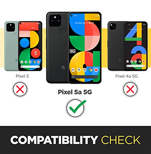 Encased Pixel 5A Case - Falcon Series Protective Phone Case (2021 Google Pixel 5A 5G) Black #TOP1