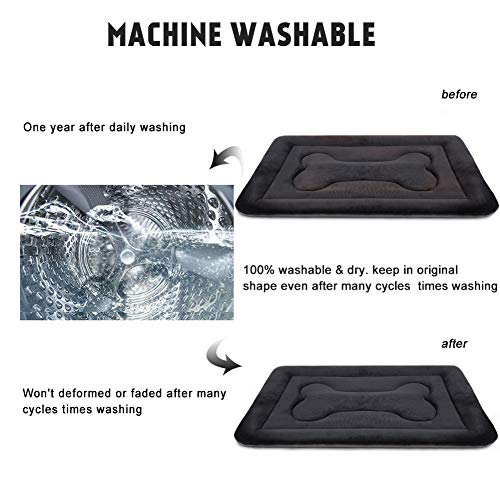 JoicyCo Dog Bed Large Crate Mat 42 in Non-Slip Washable Soft Mattress Kennel Pads - Image 5