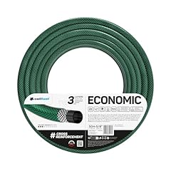 Cellfast Garden Economic - Tubo Flessibile e a Tre Strati, 50 m, Resistente ai Raggi UV, Parte Interna Resistente alle alghe, 10-012, Verde, 5/8"