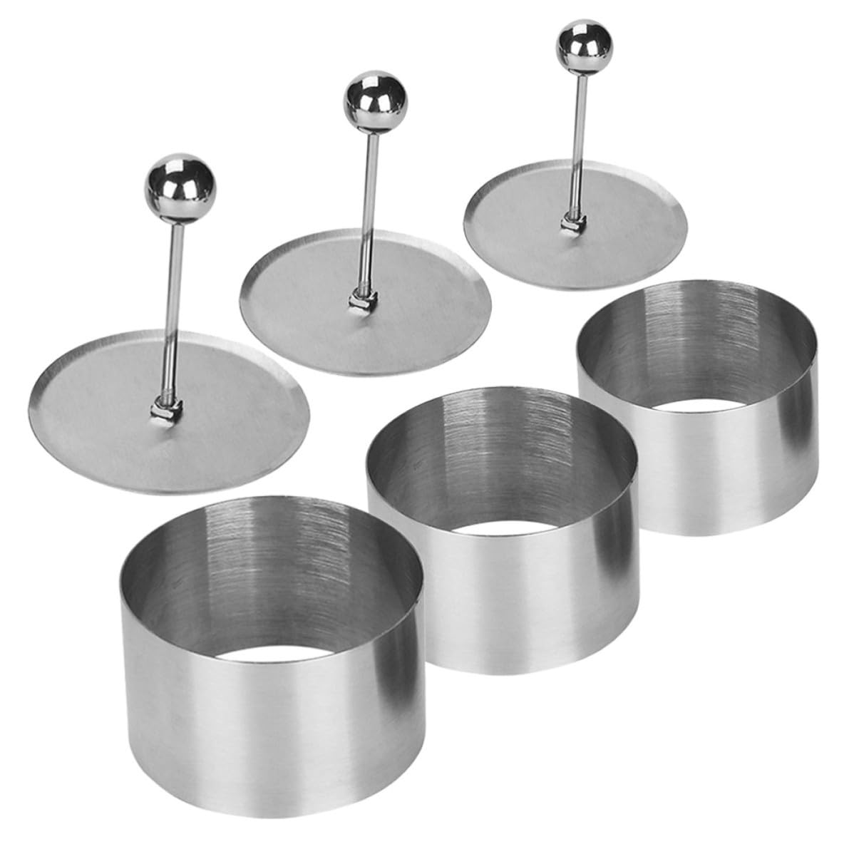 Molde de onigiri de acero inoxidable kit de moldes redondos para cortar repostería casera