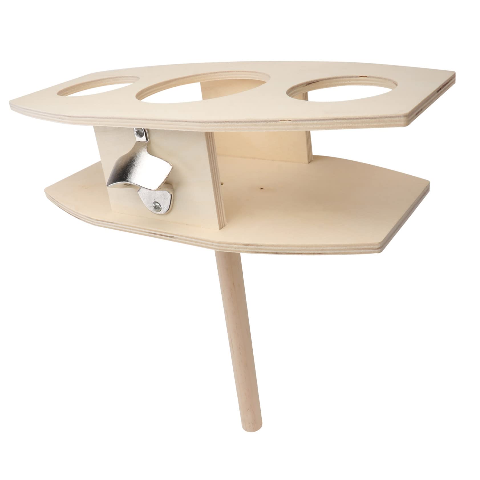 Porte-bouteilles de pique-nique bois table appoint extérieure