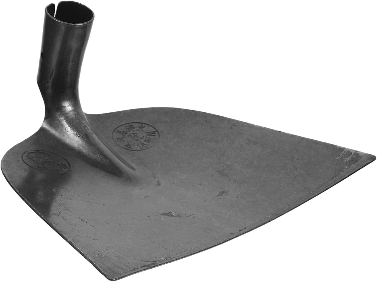 YARNOW Manganese Steel Garden Hoe 10 Inch Wide Blade Durable Farming Tool for Digging Weeding and Soil Loosening with Rust Resistant Design