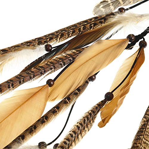 Molans US-MOLANS-7YOU-RY4066 Hippie Feather Hair Extension Hair Clip Bohemian Feather Headband Hair Ties thumb #3