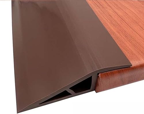 KADEUX Tira de transición de alfombra a azulejos, cubierta de umbral de PVC para puerta, alfombra y suelo, tira de transición autoadhesiva (color