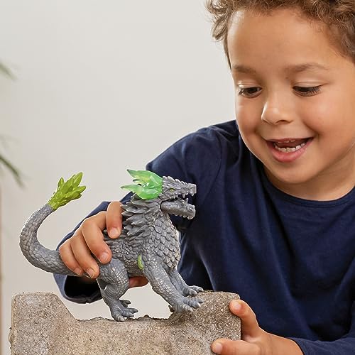 SCHLEICH ELDRADOR Creatures | Steindrache 70149 | ELDRADOR Monster Spielfigur mit beweglichem Kiefer und drehbarem Schwanz | tolles Geschenk für Kinder | ab 7 Jahren | 18 x 8 x 14 cm