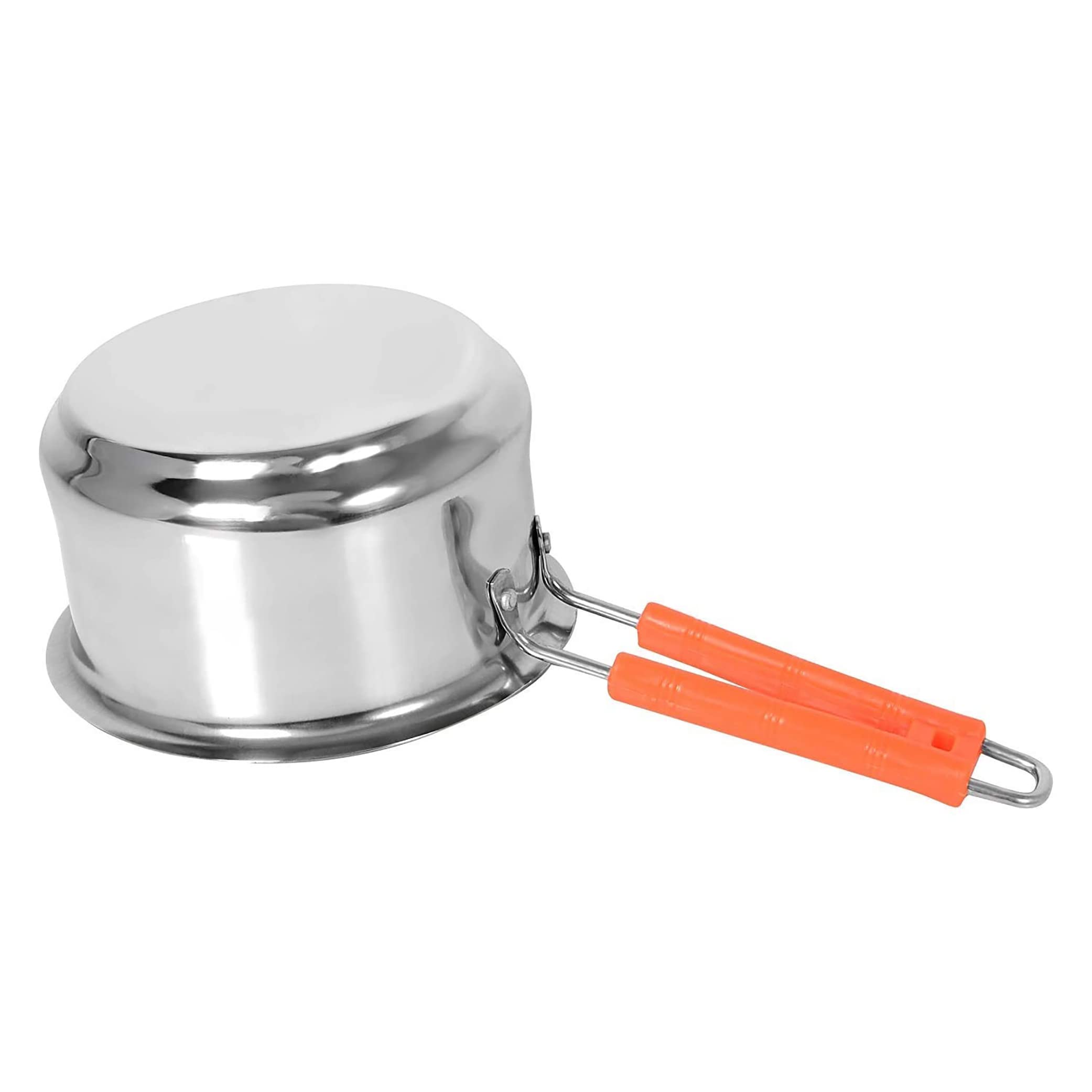 IDEAL PRIME Heavy Gauge Stainless Steel Saucepan 1 Liter Medium with Induction Bottom Rust Proof Steel Tea Pan Milk Pan Donga Patila Cookware Pack of 1 3