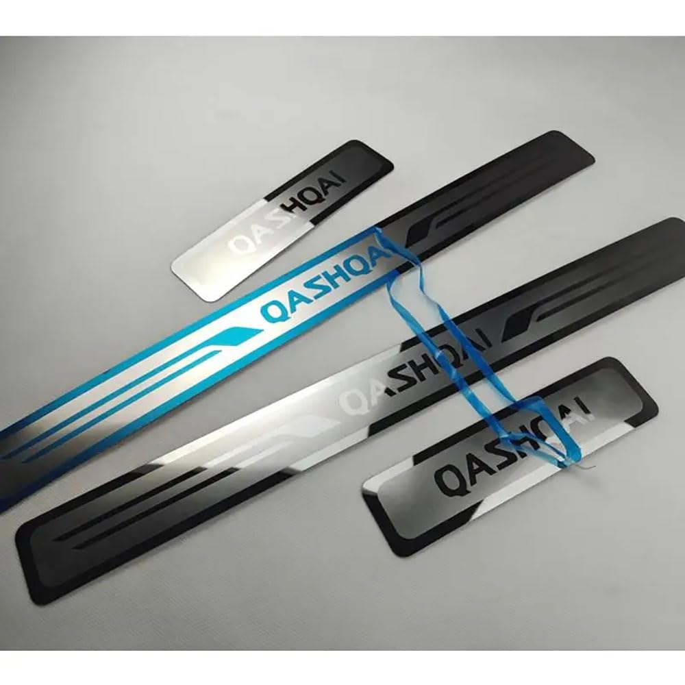 4 Plaques De Seuil En Acier Inoxydable Pour Nissan Qashqai J10 J11 J12 - Anti-rayures