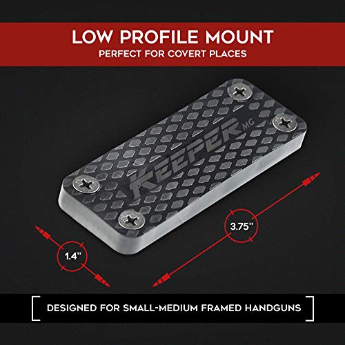 Keeper Mg Gun Magnet For Vehicle - Magnetic Quickdraw Holder For Rifle, Handgun, Shotgun, Pistol Up To 35Lbs - Tactical Car Holster & Mount For Home, Desk, Truck Accessories For Men #TOP5