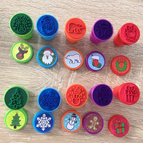 XLKJ Set da 10 Pezzi Timbri per Bambini