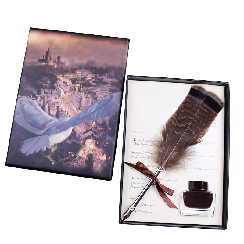 Ottimo regalo – Design raffinato, stile antico, la bellezza di ogni penna con piuma rappresenta il duro lavoro di un artigianato. Questa penna da calligrafia è un bel regalo, di alta qualità e significativo per la famiglia e gli amici a Natale, nel giorno del Ringraziamento, nel compleanno e così via.