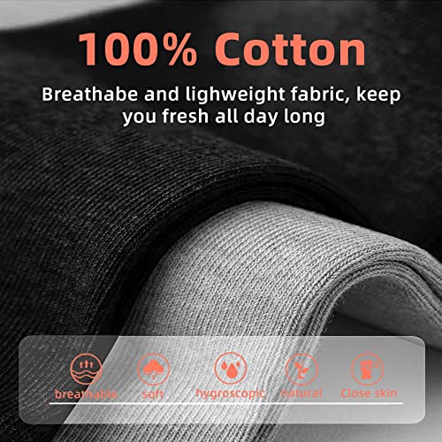 Sunyaa Womens Soft Crew Socks Ankle High, Cotton Thin Dress Socks For Casual Athletic Running Socks For Women 6 Pairs #TOP2