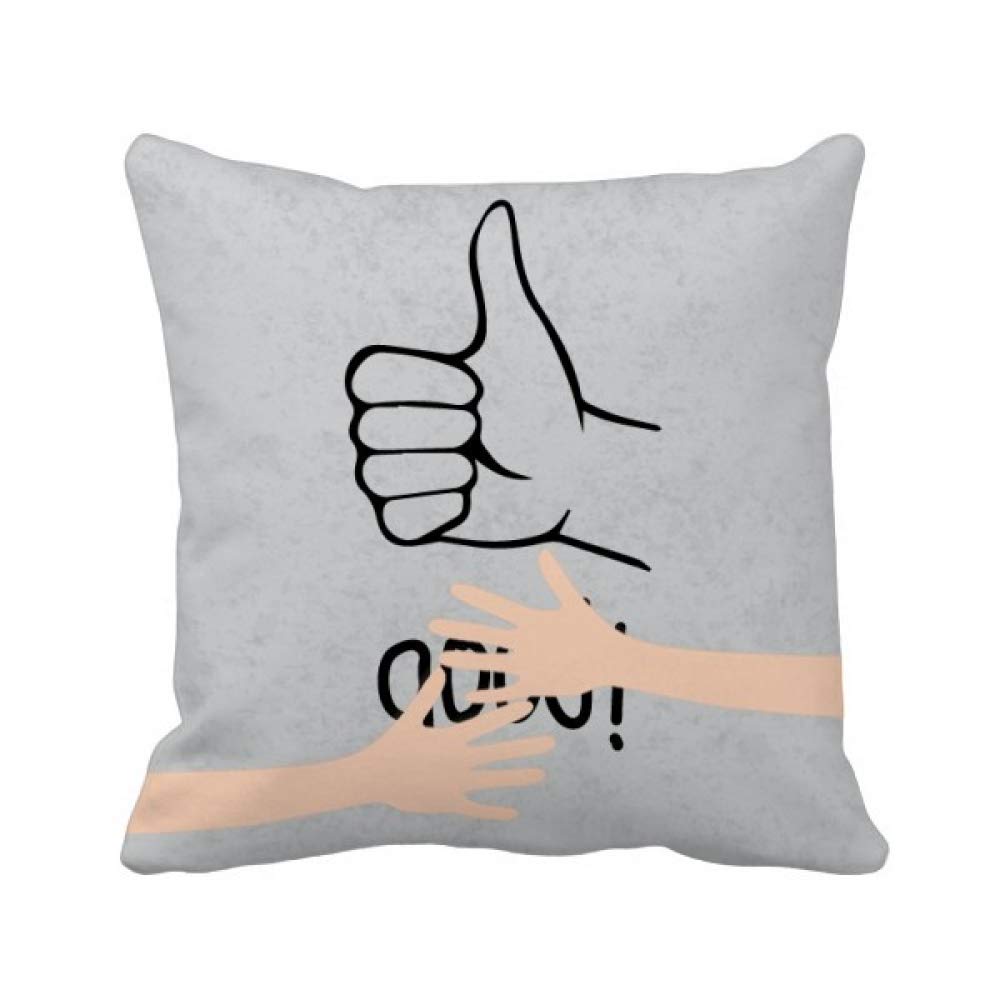 Coussin de couverture de main noire personnalisé pour décoration salon