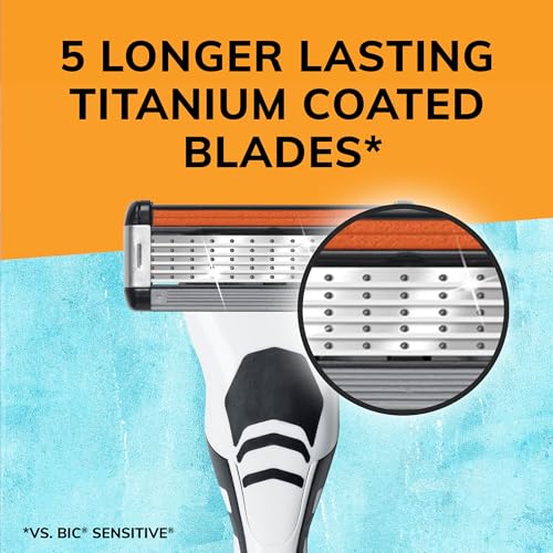 BIC Flex5 Hybrid 5 Blade Razor Refills, 4 Count - image 2