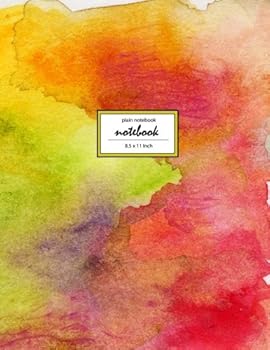 Notebook : Unruled/Unlined/Plain Notebook/Sketchbook - (8. 5 X 11 Inches) Large - 110 Pages - Play with Watercolor 6