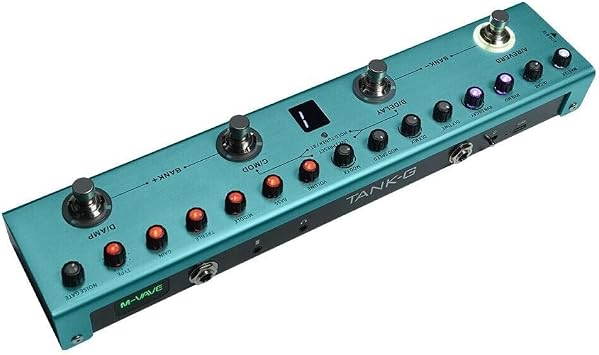 M-VAVE Tank-G Multi Effects Tank-G Guitar Pedal Digital Guitar Effector with 36 Editable Presets, Chorus, Delay, Reverb, MOD, Recording, Tune, IR Loading