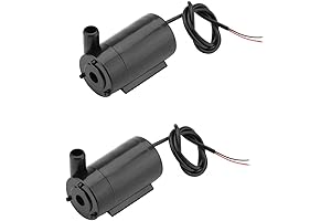 2Pcs DC 3-5V Micro Submersible Mini Water Pump for Aquariums Fish Tank...