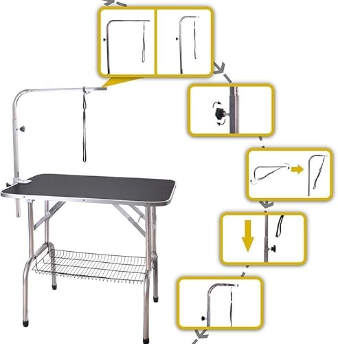 Miniatura 5 de Mesa plegable para bañar perros y gatos de calidad superior Pingkay 3Tamaños