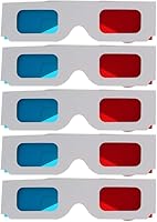 Vista 10 de Othmro 5 gafas duraderas estilo 3D 3D, gafas de visión 3D, gafas de juegos de películas 3D, gafas de fuegos artificiales, gafas 3D, marco de cartón
