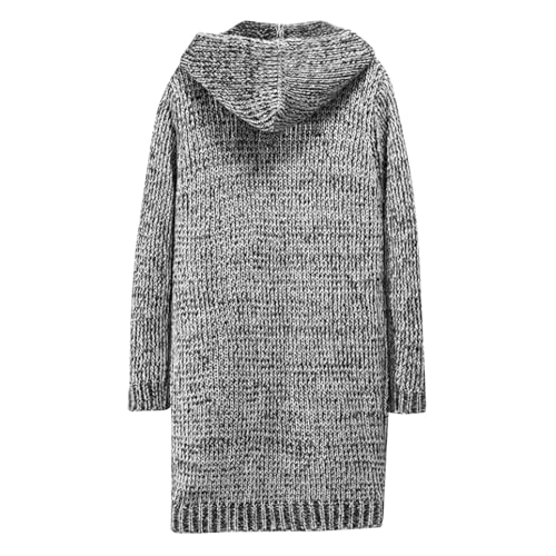 Mens Long Cardigan Sweaters Open Front Hooded Knitted Sweater Casual Ribbed Sweater Fall Outfits2